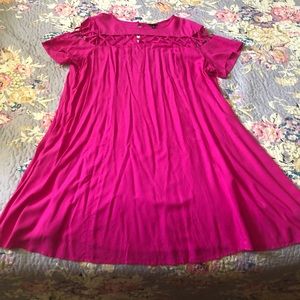 Torrid Size 2 Hot Pink Lattice Dress